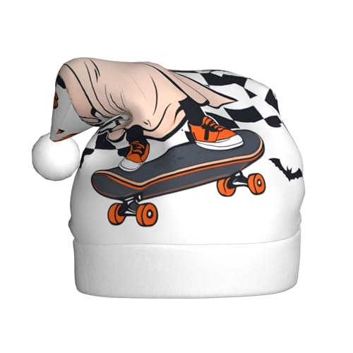 WDXQHY Weihnachtsmütze für Kinder, Skateboarding, Erwachsene, Plüsch, festliche Feiertagsdekoration und Partyzubehör, Weihnachtsmütze für Erwachsene, Feiertagsparty-Dekorationen WDXQHY Weihnachtsmütze für Kinder, Skateboarding, Erwachsene, Plüsch, festliche Feiertagsdekoration und Partyzubehör, Weihnachtsmütze für Erwachsene, Feiertagsparty-Dekorationen von WDXQHY