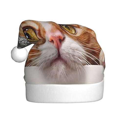 WDXQHY Weihnachtsmütze mit Krone und getigertem Katzen-Design für Erwachsene, Plüsch, festliche Feiertagsdekoration und Partyzubehör, Weihnachtsmütze für Erwachsene, Feiertagsparty-Dekorationen WDXQHY Weihnachtsmütze mit Krone und getigertem Katzen-Design für Erwachsene, Plüsch, festliche Feiertagsdekoration und Partyzubehör, Weihnachtsmütze für Erwachsene, Feiertagsparty-Dekorationen von WDXQHY