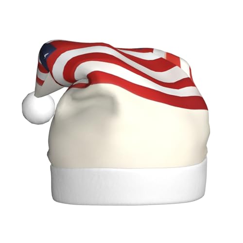 WDXQHY Weihnachtsmütze mit Wellenflagge für Erwachsene, Plüsch, festliche Feiertagsdekoration und Partyzubehör, Weihnachtsmütze für Erwachsene, Feiertagsparty-Dekorationen WDXQHY Weihnachtsmütze mit Wellenflagge für Erwachsene, Plüsch, festliche Feiertagsdekoration und Partyzubehör, Weihnachtsmütze für Erwachsene, Feiertagsparty-Dekorationen von WDXQHY