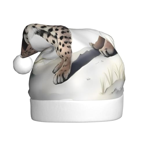 WDXQHY Wilder Bobcat Plüsch-Weihnachtsmütze für Erwachsene, festliche Feiertagsdekoration und Partyzubehör, Weihnachtsmütze für Erwachsene, Feiertagsparty-Dekorationen WDXQHY Wilder Bobcat Plüsch-Weihnachtsmütze für Erwachsene, festliche Feiertagsdekoration und Partyzubehör, Weihnachtsmütze für Erwachsene, Feiertagsparty-Dekorationen von WDXQHY