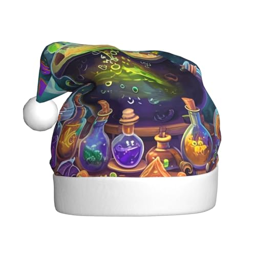 Witch's Brew Station Adult Plush Christmas Hat Festive Holiday Decoration and Party Accessory Christmas Hat for Adult Holiday Party Decorations Hat Witch's Brew Station Adult Plush Christmas Hat Festive Holiday Decoration and Party Accessory Christmas Hat for Adult Holiday Party Decorations Hat von WDXQHY