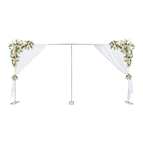 Hochzeitsständer aus verzinktem Eisen, 6m x 3m (verstellbar), 10kg Tragkraft, für Hochzeiten/Feiern/Fotoshootings – Mit Flügelmuttern, einfach montierbar & transportabel von WDZCZDoo