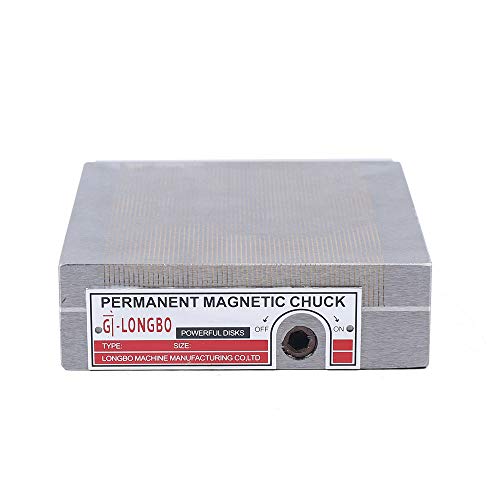 WDZCZDoo Magnetischer Chuck, 150x150mm Magnetspannplatte, Permanenter Magnetfutter, Für Schleifmaschinen & Tischbohrmaschinen, Eisen, Rechteckig von WDZCZDoo