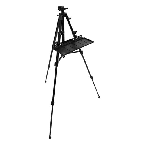 Malerei Staffelei Höhenverstellbar 51-153cm, Leichtes Aluminium Staffelständer mit Tray & Tasche, für Leinwand bis 12kg, Ideal für Indoor Outdoor Zeichnen Malen Malerei Staffelei Höhenverstellbar 51-153cm, Leichtes Aluminium Staffelständer mit Tray & Tasche, für Leinwand bis 12kg, Ideal für Indoor Outdoor Zeichnen Malen von WDZCZDoo