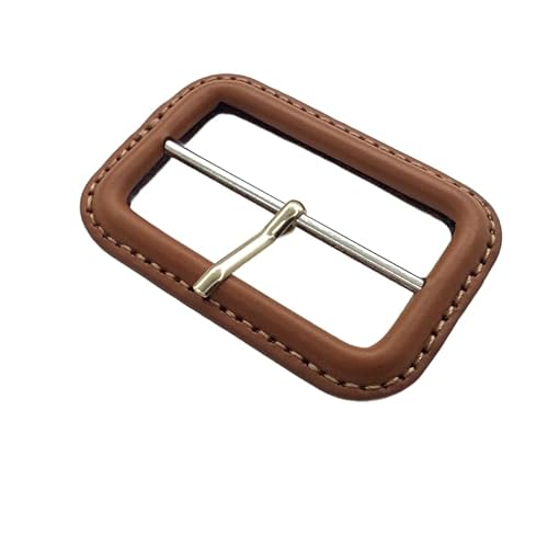WDZDS 25–60 mm Schwarze/braune Echtleder-Schnalle, mit Leder überzogene Ersatz-Gürtelschnalle, Ersatzleder für die Herstellung von Triglide-Schiebeschnallen WDZDS 25–60 mm Schwarze/braune Echtleder-Schnalle, mit Leder überzogene Ersatz-Gürtelschnalle, Ersatzleder für die Herstellung von Triglide-Schiebeschnallen von WDZDS