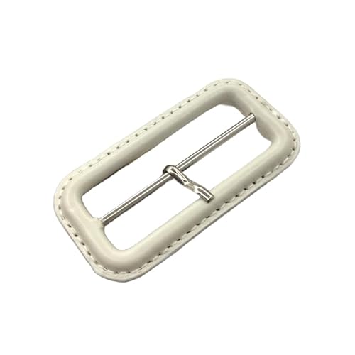 WDZDS 25–60 mm Schwarze/braune Echtleder-Schnalle, mit Leder überzogene Ersatz-Gürtelschnalle, Ersatzleder für die Herstellung von Triglide-Schiebeschnallen von WDZDS