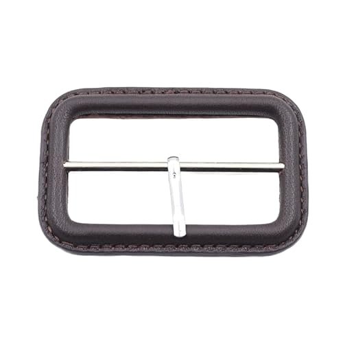 WDZDS Innere 2,5–5 cm Schwarze Ersatzschnalle aus echtem Leder, mit Leder überzogener Gürtelschnallenersatz mit Stift zum Herstellen von Triglide-Schiebeschnallen WDZDS Innere 2,5–5 cm Schwarze Ersatzschnalle aus echtem Leder, mit Leder überzogener Gürtelschnallenersatz mit Stift zum Herstellen von Triglide-Schiebeschnallen von WDZDS