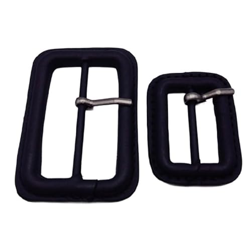 WDZDS Innere 2,5–6 cm weiße/Schwarze Echtleder-Schnalle, Ersatz-Gürtelschnalle mit Lederüberzug und Stift zum Herstellen von Triglide-Schiebeschnallen WDZDS Innere 2,5–6 cm weiße/Schwarze Echtleder-Schnalle, Ersatz-Gürtelschnalle mit Lederüberzug und Stift zum Herstellen von Triglide-Schiebeschnallen von WDZDS