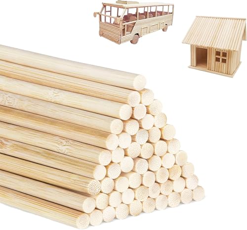 Holzstäbchen Zum Basteln Runder Zuckerwatte Stäbe 100Stk 6mm*30cm Rundholz Holzstab Für Holzarbeiten Kunstprojekte Dekorationen & DIY (6mm*30cm) von WDZGX