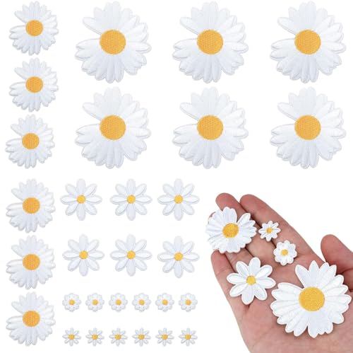 Patches Zum Aufbügeln Aufbügelbilder 30Stk Aufbügelflicken Blume Aufnäher Zum Aufbügeln Gänseblümchen Blumen Bügelbilder für Mädchen DIY-Zubehör Zum Aufnähen auf Kleidung Kleid Jeans Patches Zum Aufbügeln Aufbügelbilder 30Stk Aufbügelflicken Blume Aufnäher Zum Aufbügeln Gänseblümchen Blumen Bügelbilder für Mädchen DIY-Zubehör Zum Aufnähen auf Kleidung Kleid Jeans von WDZGX