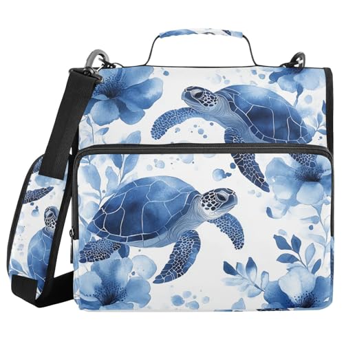 Bindertasche mit 3 Ringen und Reißverschluss, 3,8 cm, mit Gurt, einfach zu transportieren, Dokumentenmappe, Organizer für Mittelschüler Bindertasche mit 3 Ringen und Reißverschluss, 3,8 cm, mit Gurt, einfach zu transportieren, Dokumentenmappe, Organizer für Mittelschüler von WDdZzyy