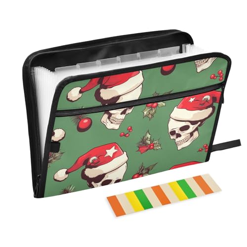 Fächermappe mit Weihnachtsschäden, 13 Taschen, A4, Briefgröße mit Reißverschluss, für Klassenzimmer, Zuhause, Büro, Reisen Fächermappe mit Weihnachtsschäden, 13 Taschen, A4, Briefgröße mit Reißverschluss, für Klassenzimmer, Zuhause, Büro, Reisen von WDdZzyy