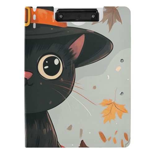 Faltbare Klemmbretter Halloween Katze A4 Klemmbrett Folio Doppelclips Stifthalter Büro Klemmbrett mit Abdeckung Faltbare Klemmbretter Halloween Katze A4 Klemmbrett Folio Doppelclips Stifthalter Büro Klemmbrett mit Abdeckung von WDdZzyy