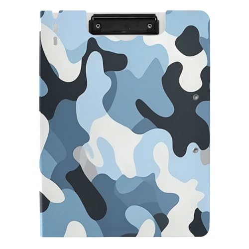 Faltbares Klemmbrett Camouflage Blau A4 Klemmbrett Folio Horizontal und Vertikal Doppelclips Schule Klemmbrett mit Hardcover Faltbares Klemmbrett Camouflage Blau A4 Klemmbrett Folio Horizontal und Vertikal Doppelclips Schule Klemmbrett mit Hardcover von WDdZzyy