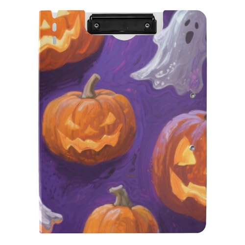 Faltbares Klemmbrett Halloween Gelb Kürbis A4 Klemmbrett Binderfolio Doppelte Metallclips Stifthalter Still-Clipboard mit Abdeckung Faltbares Klemmbrett Halloween Gelb Kürbis A4 Klemmbrett Binderfolio Doppelte Metallclips Stifthalter Still-Clipboard mit Abdeckung von WDdZzyy