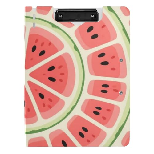 Faltbares Klemmbrett mit Aufbewahrung, Cartoon, frisches Obst, Wassermelone, A4, Clipfolio, zwei Metall-Clips, Stifthalter, Still-Clipboard mit Abdeckung Faltbares Klemmbrett mit Aufbewahrung, Cartoon, frisches Obst, Wassermelone, A4, Clipfolio, zwei Metall-Clips, Stifthalter, Still-Clipboard mit Abdeckung von WDdZzyy