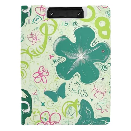 Faltbares Klemmbrett mit Aufbewahrung, St Green Skull Butterflies Spring A4 Klemmbrett mit Padfolio Doppelclips Stifthalter Schule Clipboard mit Abdeckung Faltbares Klemmbrett mit Aufbewahrung, St Green Skull Butterflies Spring A4 Klemmbrett mit Padfolio Doppelclips Stifthalter Schule Clipboard mit Abdeckung von WDdZzyy