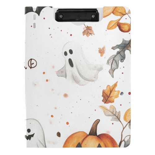 Gefaltetes Klemmbrett Happy Halloween Ghosts Orange Kürbisse A4 Klemmbrett Padfolio Horizontal und Vertikal Doppelclips Schule Klemmbrett mit Abdeckung Gefaltetes Klemmbrett Happy Halloween Ghosts Orange Kürbisse A4 Klemmbrett Padfolio Horizontal und Vertikal Doppelclips Schule Klemmbrett mit Abdeckung von WDdZzyy