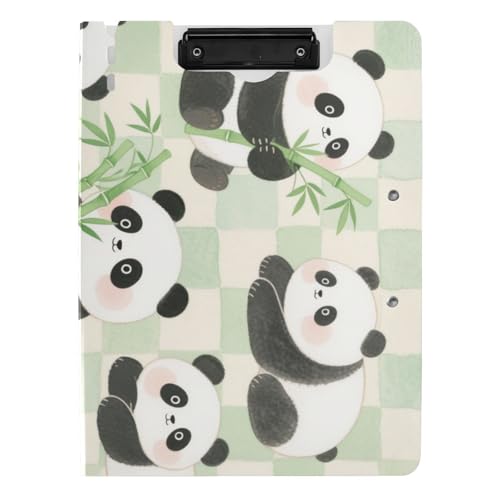 Klappbares Klemmbrett, niedlicher Cartoon-Panda, A4, Clipfolio, doppelte Metall-Clips, Stifthalter, Schule, Klemmbrett mit Abdeckung Klappbares Klemmbrett, niedlicher Cartoon-Panda, A4, Clipfolio, doppelte Metall-Clips, Stifthalter, Schule, Klemmbrett mit Abdeckung von WDdZzyy