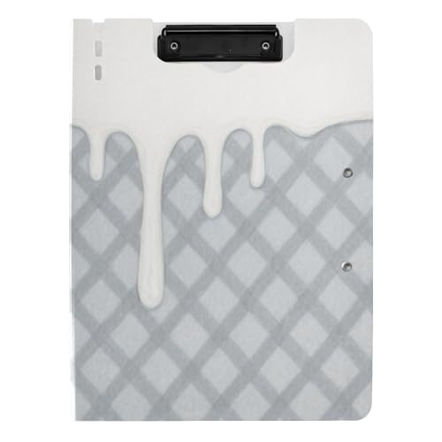 Klemmbrett Faltbar Grau Eiscreme Plaid Kariert A4 Klemmbrett Binder Doppelclips Stifthalter Büro Klemmbrett mit Abdeckung Klemmbrett Faltbar Grau Eiscreme Plaid Kariert A4 Klemmbrett Binder Doppelclips Stifthalter Büro Klemmbrett mit Abdeckung von WDdZzyy