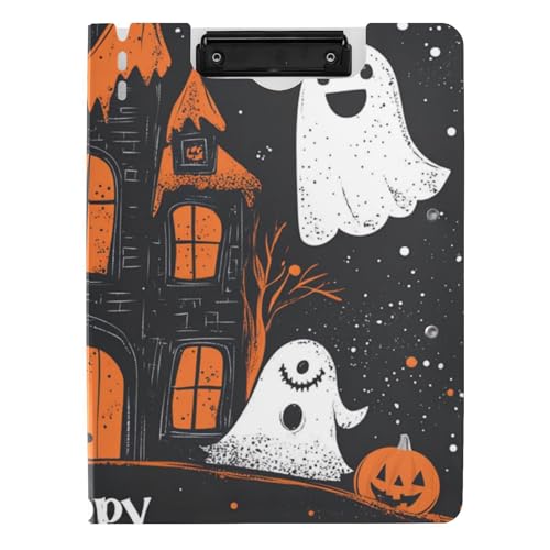 Klemmbrett Faltbares Halloween Fledermaus Spukhaus A4 Klemmbrett Binderfolio Horizontal und Vertikal Doppelclips Büro Klemmbrett mit Abdeckung Klemmbrett Faltbares Halloween Fledermaus Spukhaus A4 Klemmbrett Binderfolio Horizontal und Vertikal Doppelclips Büro Klemmbrett mit Abdeckung von WDdZzyy