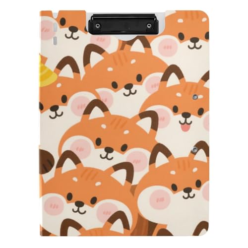 Klemmbrett Ordner Niedlicher Cartoon Fuchs Orange A4 Klemmbrett mit Ordner Horizontal und Vertikal Doppelclips Still-Clipboard mit Abdeckung Klemmbrett Ordner Niedlicher Cartoon Fuchs Orange A4 Klemmbrett mit Ordner Horizontal und Vertikal Doppelclips Still-Clipboard mit Abdeckung von WDdZzyy