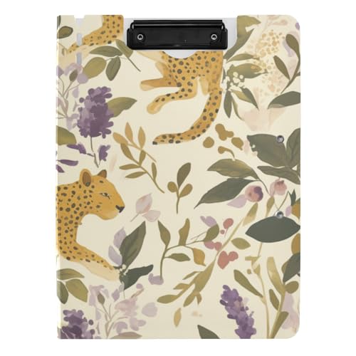 Klemmbrettmappe Dschungel Leopard A4 Klemmbrett Padfolio Horizontal und Vertikal Doppelclips Schule Klemmbrett mit Abdeckung Klemmbrettmappe Dschungel Leopard A4 Klemmbrett Padfolio Horizontal und Vertikal Doppelclips Schule Klemmbrett mit Abdeckung von WDdZzyy