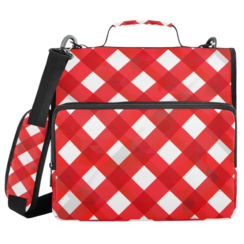 Ringbuch mit 3 Ringen, 3,8 cm, Reißverschluss, Organizer mit Griff, mehrere Taschen, Portfolio-Ordner für Schule/Büro Ringbuch mit 3 Ringen, 3,8 cm, Reißverschluss, Organizer mit Griff, mehrere Taschen, Portfolio-Ordner für Schule/Büro von WDdZzyy