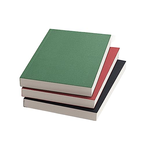 WEAREZ B5/A5-Notizbuch aus weichem Leder, 256 Seiten, extra Dicker Notizblock, Besprechungsprotokolle für die Verwendung in der Schule (3 Stück) von WEAREZ
