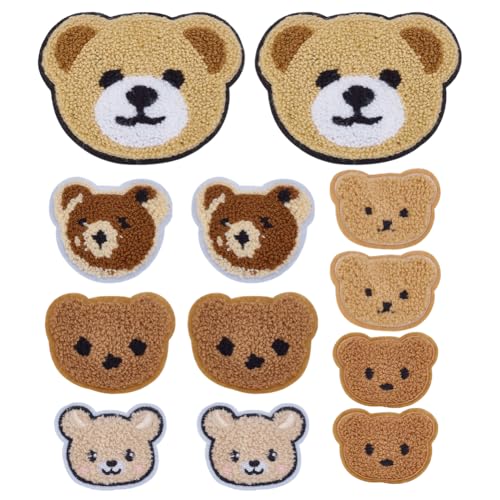 WEBEEDY 12 Stück Bär Gestickte Aufnäher 6 Stile Niedlicher Bär Dekorative Aufnäher Nähen Sie auf Cartoon Bär Aufnäher Applique 3D Gestickte Aufnäher Aufkleber für DIY-Kleidung Taschen WEBEEDY 12 Stück Bär Gestickte Aufnäher 6 Stile Niedlicher Bär Dekorative Aufnäher Nähen Sie auf Cartoon Bär Aufnäher Applique 3D Gestickte Aufnäher Aufkleber für DIY-Kleidung Taschen von WEBEEDY