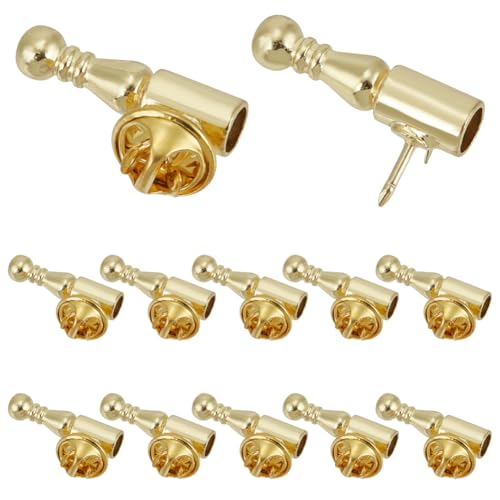 WEBEEDY 12 Stück goldene Broschennadeln, Broschenbasis für Schmuckherstellung, Broschen, Verschluss, Ersatzdekoration, DIY-Stifte für Bastelarbeiten, Hüte, Kleidung, Pullover, Kostüme, Dekoration, 2,5 WEBEEDY 12 Stück goldene Broschennadeln, Broschenbasis für Schmuckherstellung, Broschen, Verschluss, Ersatzdekoration, DIY-Stifte für Bastelarbeiten, Hüte, Kleidung, Pullover, Kostüme, Dekoration, 2,5 von WEBEEDY