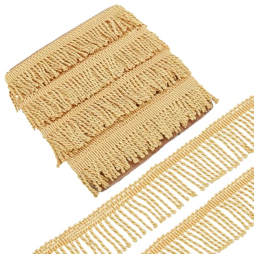 WEBEEDY 12 m Vorhangfransen Bullion Fransenbesatz 6cm Breiter Nähsaum Lichtgold Fransenbesatz Quaste Für Vorhangdekoration Nähen von Kleidungszubehör Weihnachtsdekoration Zu Hause WEBEEDY 12 m Vorhangfransen Bullion Fransenbesatz 6cm Breiter Nähsaum Lichtgold Fransenbesatz Quaste Für Vorhangdekoration Nähen von Kleidungszubehör Weihnachtsdekoration Zu Hause von WEBEEDY