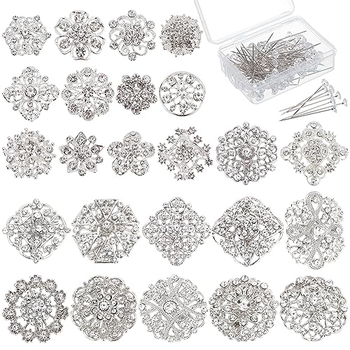 WEBEEDY 124 Stück Blumenstrauß Pins Korsagen Pins Blume Strass Kristall Broschen für Hochzeit Braut Haarschmuck Schmuck DIY Handwerk Dekor WEBEEDY 124 Stück Blumenstrauß Pins Korsagen Pins Blume Strass Kristall Broschen für Hochzeit Braut Haarschmuck Schmuck DIY Handwerk Dekor von WEBEEDY