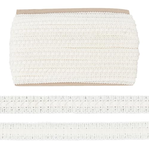 WEBEEDY 15 Yard Weißes Nähband Wellen Gimp Borte Spitzenband Polsterkante Für Nähen Und Hochzeitskleid Schmuckherstellung Geschenkpapier Vorhangdekoration,1.8cm Breite WEBEEDY 15 Yard Weißes Nähband Wellen Gimp Borte Spitzenband Polsterkante Für Nähen Und Hochzeitskleid Schmuckherstellung Geschenkpapier Vorhangdekoration,1.8cm Breite von WEBEEDY
