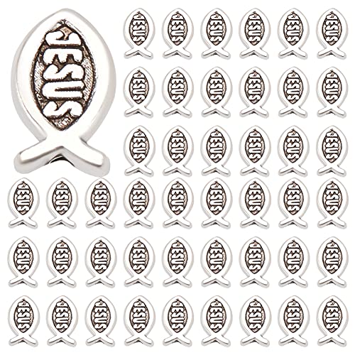 WEBEEDY 150 Stück Perlen baumeln anhängende Charms Metall-Distanzperlen Religiöse Fish Charms Mit 1 mm Hole Metall Spacer Perlen für Basteln DIY Schmuck Armbänder Schmuckherstellung WEBEEDY 150 Stück Perlen baumeln anhängende Charms Metall-Distanzperlen Religiöse Fish Charms Mit 1 mm Hole Metall Spacer Perlen für Basteln DIY Schmuck Armbänder Schmuckherstellung von WEBEEDY