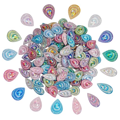 WEBEEDY 160 Stück ab Farbe Wassertropfen Strassknöpfe Gemischte Farbe Zum Aufnähen Flachrücken Strasssteine Für Hochzeitskleid Dekor DIY Schmuck 2x1cm,1.8x1.3cm WEBEEDY 160 Stück ab Farbe Wassertropfen Strassknöpfe Gemischte Farbe Zum Aufnähen Flachrücken Strasssteine Für Hochzeitskleid Dekor DIY Schmuck 2x1cm,1.8x1.3cm von WEBEEDY