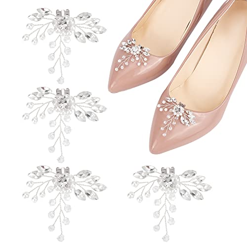 WEBEEDY 2 Paar Strass Kristall Schuhclips Perle Schuhschnallen DIY Braut Schuhdekoration Schuhschmuck Zubehör Für Frauen Mädchen Pumps Hochzeit Party WEBEEDY 2 Paar Strass Kristall Schuhclips Perle Schuhschnallen DIY Braut Schuhdekoration Schuhschmuck Zubehör Für Frauen Mädchen Pumps Hochzeit Party von WEBEEDY