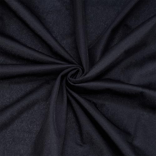 WEBEEDY 2 Yard Schwarzer Samtstoff 160cm Breit Weicher Dehnbarer Samtstoff Pro Yard Für Bekleidung Und Näharbeiten Zierstoff Für Polsterung Kleidung Kostüm Tischläufer von WEBEEDY