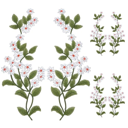 WEBEEDY 3 Paare Gänseblümchen Stickerei Applikation Aufnäher Blätter Aufnäher Blumen Spitze Applikation Verzierungen Für DIY Nähen Handwerk Hochzeitskleid Handtasche Kleidung Dekor WEBEEDY 3 Paare Gänseblümchen Stickerei Applikation Aufnäher Blätter Aufnäher Blumen Spitze Applikation Verzierungen Für DIY Nähen Handwerk Hochzeitskleid Handtasche Kleidung Dekor von WEBEEDY