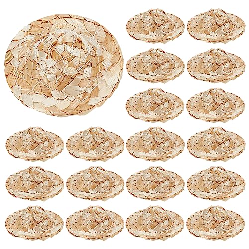 WEBEEDY 30 Stück Miniatur Strohhüte Strohhüte Zum Basteln Mini Sombrero Hüte Cowboy Hüte Für DIY Dekorationen WEBEEDY 30 Stück Miniatur Strohhüte Strohhüte Zum Basteln Mini Sombrero Hüte Cowboy Hüte Für DIY Dekorationen von WEBEEDY