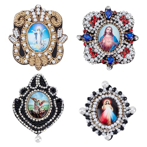 WEBEEDY 4 Stile Göttin Stickerei Perlen Patch Jungfrau Göttin Strass Kreuz Applikationen Retro 3D Nähen auf Stickerei Patches für Mantel T-Shirt Kostüm Kleid Hut Schuhe DIY Handwerk Party Dekor WEBEEDY 4 Stile Göttin Stickerei Perlen Patch Jungfrau Göttin Strass Kreuz Applikationen Retro 3D Nähen auf Stickerei Patches für Mantel T-Shirt Kostüm Kleid Hut Schuhe DIY Handwerk Party Dekor von WEBEEDY