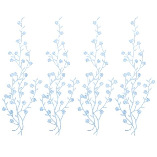 WEBEEDY 4 Stück Bestickte Blumen-Spitzenapplikationen Zum Aufbügeln Verzierungen Für DIY-Kleid Hochzeitskleid Blumen-Stickerei-Aufnäher DIY-Patch Kleidung Bastelzubehör WEBEEDY 4 Stück Bestickte Blumen-Spitzenapplikationen Zum Aufbügeln Verzierungen Für DIY-Kleid Hochzeitskleid Blumen-Stickerei-Aufnäher DIY-Patch Kleidung Bastelzubehör von WEBEEDY