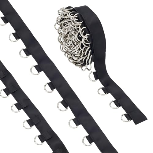 WEBEEDY 5 Yards Schwarze Ösenband Verzierung Ösengurtband 1.5cm Breites Band Kleidung Nähen Verzierung Mit D-Ringen Für Bekleidung Korsett Hemd Kleid Rock Dekoration Silber Metall Auf Band Für Nähen WEBEEDY 5 Yards Schwarze Ösenband Verzierung Ösengurtband 1.5cm Breites Band Kleidung Nähen Verzierung Mit D-Ringen Für Bekleidung Korsett Hemd Kleid Rock Dekoration Silber Metall Auf Band Für Nähen von WEBEEDY