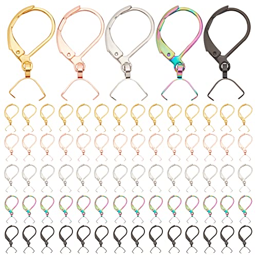 WEBEEDY 50 Stück 5 Farben Edelstahl-Ohrringe mit Hebelverschluss Ohrringe DIY Edelstahl Leverback Ohrringe Zubehör Französische Ohrhaken Für DIY Schmuckherstellung WEBEEDY 50 Stück 5 Farben Edelstahl-Ohrringe mit Hebelverschluss Ohrringe DIY Edelstahl Leverback Ohrringe Zubehör Französische Ohrhaken Für DIY Schmuckherstellung von WEBEEDY