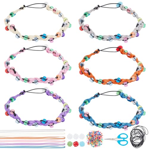 WEBEEDY 6 Sets DIY Seidenwickelarmband Machen Sie Ihr Eigenes Armband Lederwickelarmband Boho-Perlenarmbänder Armbandherstellungsset Für Damen Herren Wickelperlenarmband WEBEEDY 6 Sets DIY Seidenwickelarmband Machen Sie Ihr Eigenes Armband Lederwickelarmband Boho-Perlenarmbänder Armbandherstellungsset Für Damen Herren Wickelperlenarmband von WEBEEDY