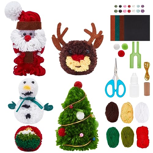 WEBEEDY 6 Sets Weihnachten Pom Poms Bastelset Schneemann Weihnachtsbaum Weihnachtsmann Girlanden Zubehör Enthält bunte Garn Pompons Bälle für Weihnachtsbaumstrümpfe Hängende Ornamente Wohndekorationen WEBEEDY 6 Sets Weihnachten Pom Poms Bastelset Schneemann Weihnachtsbaum Weihnachtsmann Girlanden Zubehör Enthält bunte Garn Pompons Bälle für Weihnachtsbaumstrümpfe Hängende Ornamente Wohndekorationen von WEBEEDY