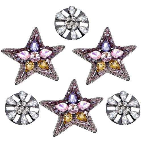 WEBEEDY 6 Stück 2 Stile Sternkreis Strass Perlenpatches Zum Aufnähen Rhinestone Sternpatches Applikation Sternkreis Stickerei Aufnäher Abzeichen Für Kleidung Tasche Schuhe DIY Handwerk WEBEEDY 6 Stück 2 Stile Sternkreis Strass Perlenpatches Zum Aufnähen Rhinestone Sternpatches Applikation Sternkreis Stickerei Aufnäher Abzeichen Für Kleidung Tasche Schuhe DIY Handwerk von WEBEEDY