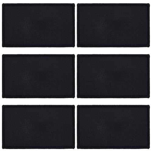 WEBEEDY 6 Stück Solider Schwarzer Flaggen Patch DIY Leer Bestickt Flaggen Applikation Aufnäher Etiketten Für Rucksäcke Hüte Kleidung Tasche Uniformen 8x5cm Rechteck WEBEEDY 6 Stück Solider Schwarzer Flaggen Patch DIY Leer Bestickt Flaggen Applikation Aufnäher Etiketten Für Rucksäcke Hüte Kleidung Tasche Uniformen 8x5cm Rechteck von WEBEEDY