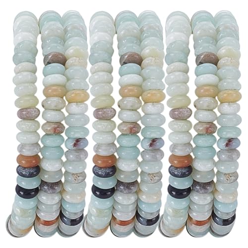 WEBEEDY Amazonit-Scheibensteinperlen, Natursteinperlen, lose Rondelle-Abstandshalter für Schmuckherstellung, Armbänder, Ohrringe, Mala, Halsketten, Basteln, einzigartiges Geschenk, 2 x 4 mm, 145 Stück WEBEEDY Amazonit-Scheibensteinperlen, Natursteinperlen, lose Rondelle-Abstandshalter für Schmuckherstellung, Armbänder, Ohrringe, Mala, Halsketten, Basteln, einzigartiges Geschenk, 2 x 4 mm, 145 Stück von WEBEEDY