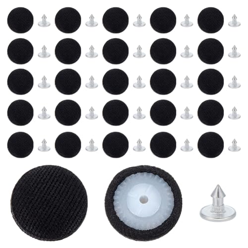 WEBEEDY Baseballkappen, Ersatzknöpfe, 14 mm, für Mütze, Oberteil, Stoffbezug, Ersatzknöpfe für Hüte, Reparatur, DIY, Handwerk, Jeans, Handtaschen, Zubehör, 30 Stück WEBEEDY Baseballkappen, Ersatzknöpfe, 14 mm, für Mütze, Oberteil, Stoffbezug, Ersatzknöpfe für Hüte, Reparatur, DIY, Handwerk, Jeans, Handtaschen, Zubehör, 30 Stück von WEBEEDY